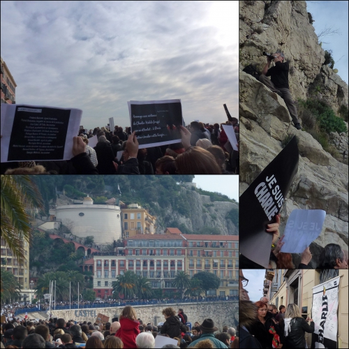 HOMMAGE CHARLIE HEBDO, MARCHE POUR CHARLIE