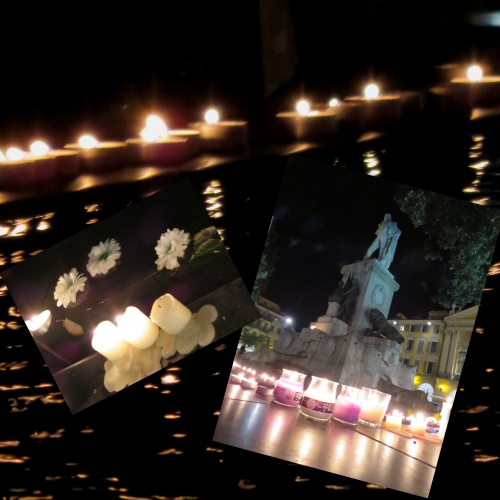 Attentats Paris, hommage silencieux place Garibaldi