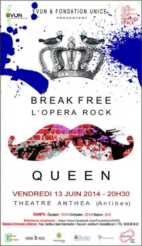 break free opéra rock, antibes