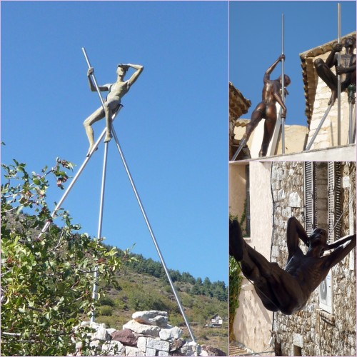 Nicolas Lavarenne, Sculpture aérienne, Port du Cros de Cagnes, Bord de mer Cros de Cagnes